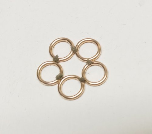 Judy Larson's Five Golden Rings Earrings - , Holiday Designs, Butane Torch, Soldering, Solder, five golden rings earrings